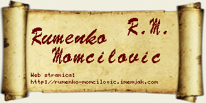 Rumenko Momčilović vizit kartica